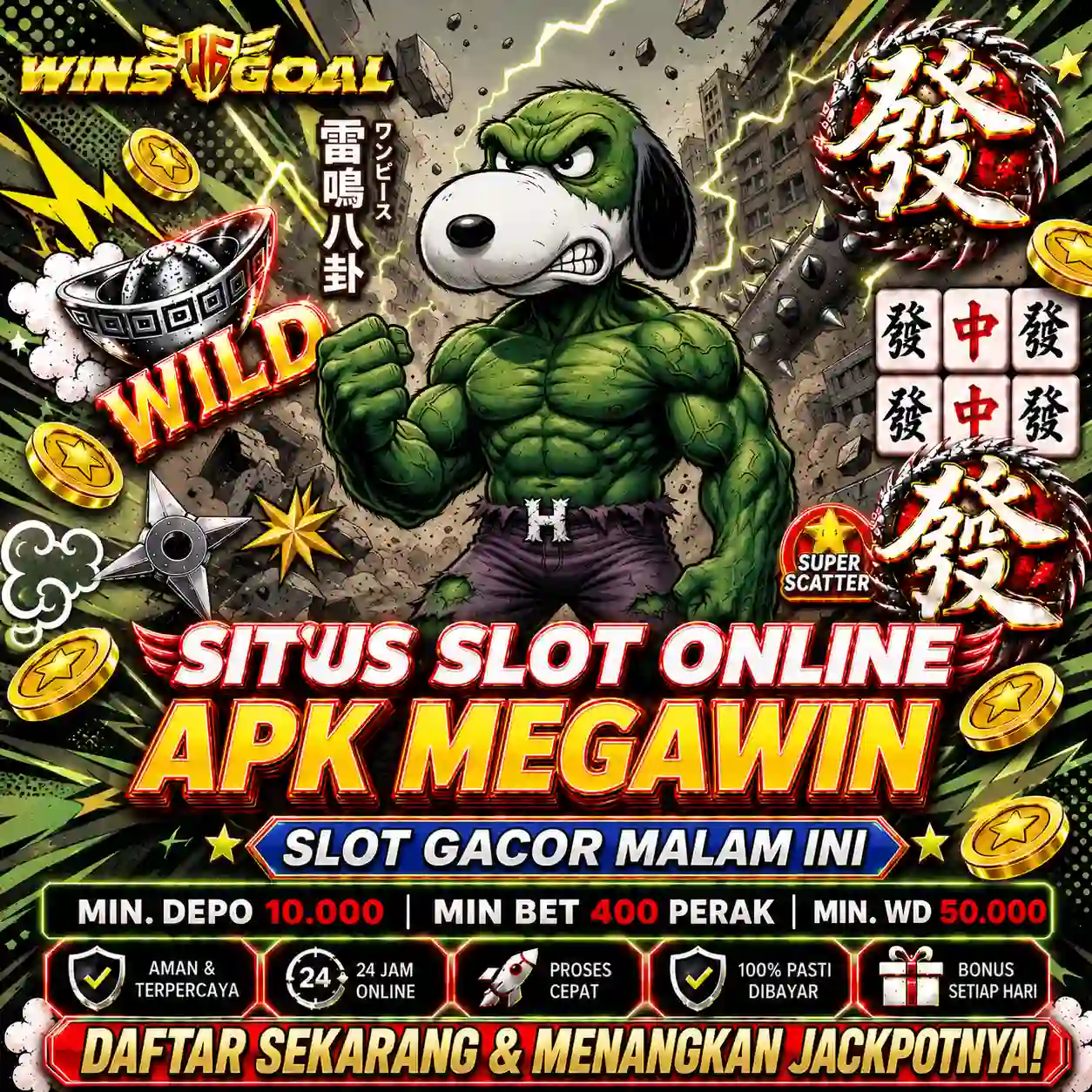 WINSGOAL Terpercaya Situs Slot Online Login Link Penuh Cuan APK Megawin
